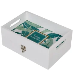 Boîte à thé plateau 2 en 1