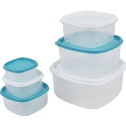 Boîte alimentaire carrée empilable x6