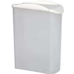 Boîte alimentaire empilable transparente et blanche 1,7 L