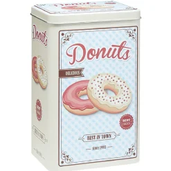 Boîte alimentaire en métal inscription thème cuisine