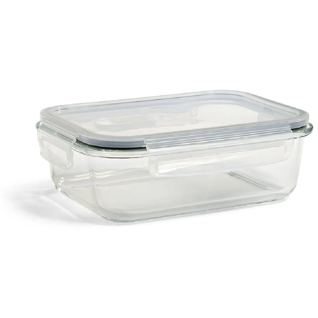 Boîte alimentaire en verre avec couvercle plastique à clips 1,1L