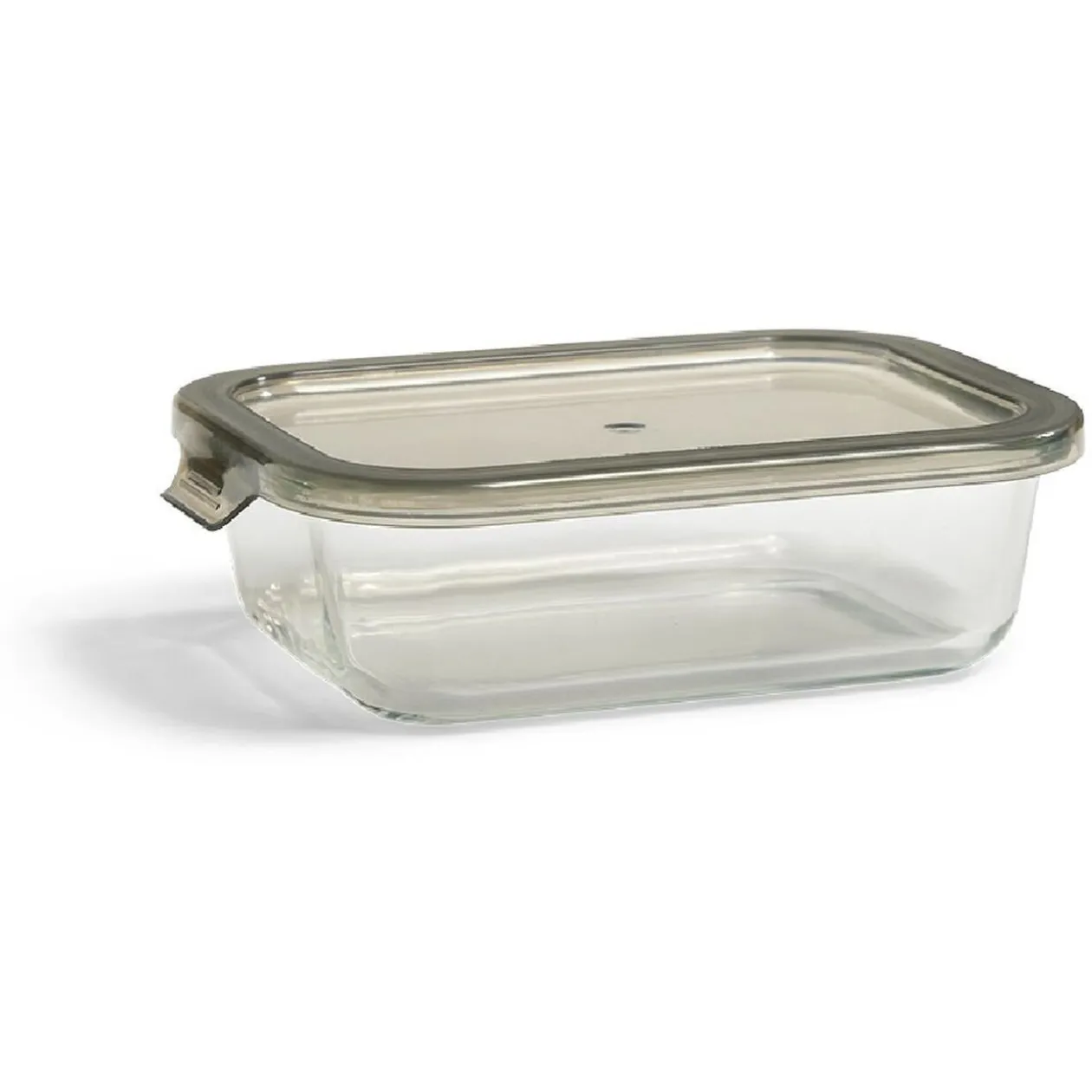 Boîte alimentaire en verre avec couvercle étanche à clips 640ml