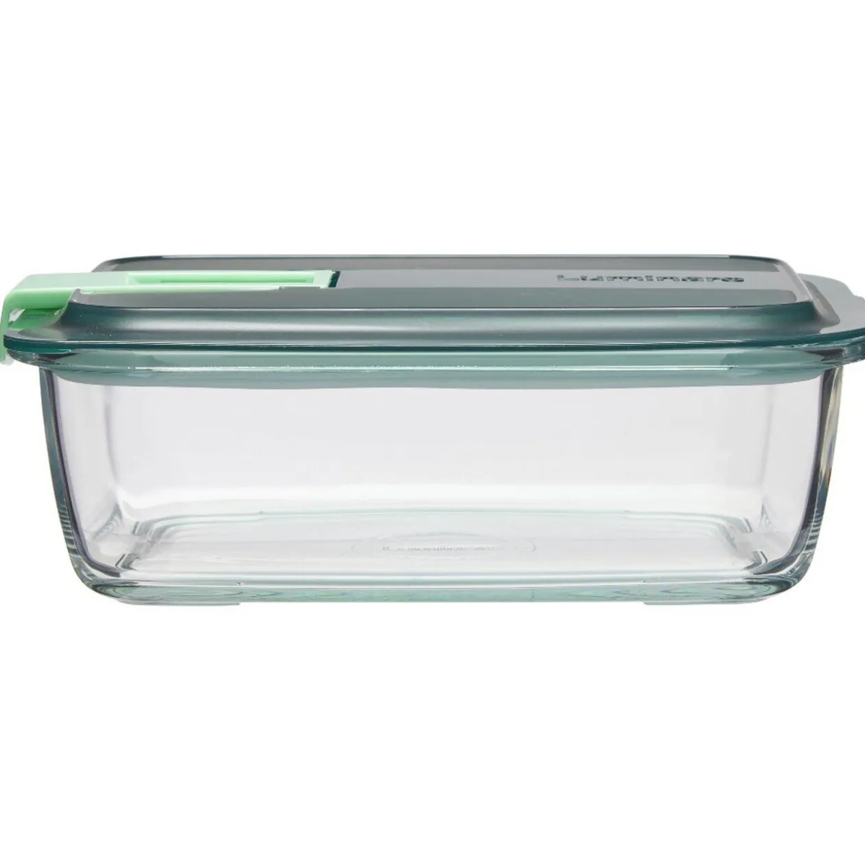 Boîte alimentaire Luminarc verre Esay Box transparent et vert 122 cl