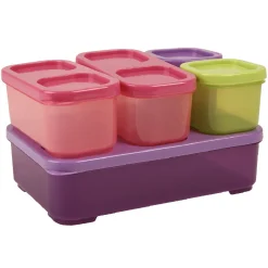 Boîte alimentaire multicolore x5