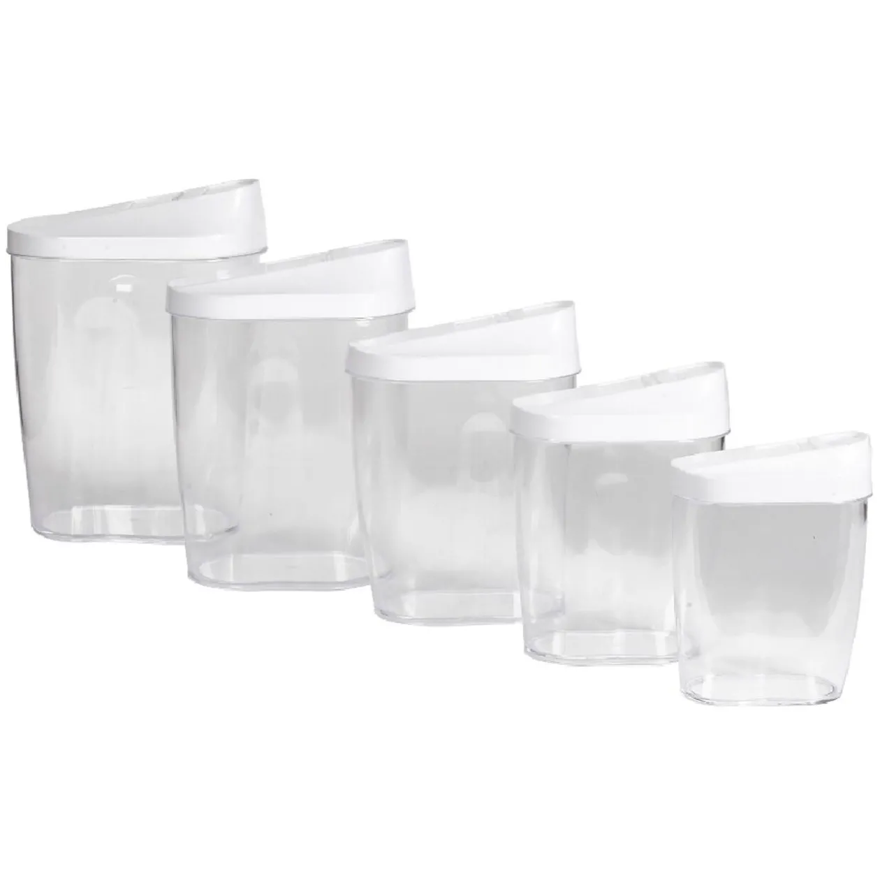 Boîte alimentaire transparente encastrable x5