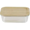 Boîte alimentaire verre avec couvercle bambou 1 000 ml