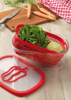 Boîte de conservation alimentaire avec panier fraîcheur 4 L
