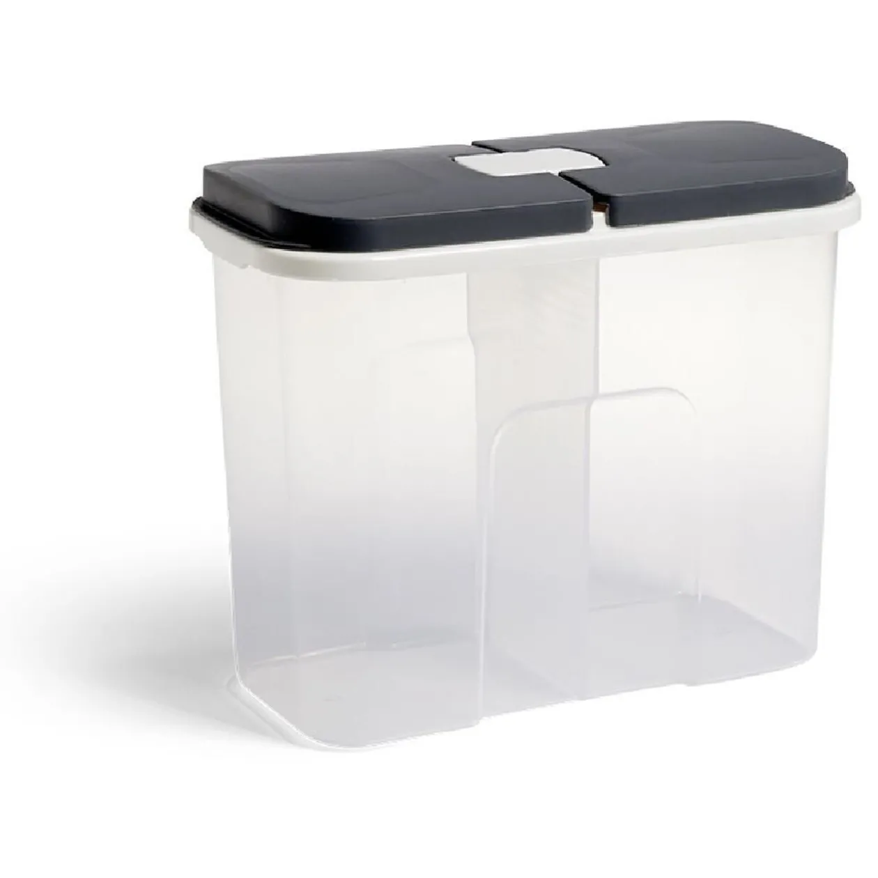 Boîte de conservation en plastique à 2 compartiments transparent 2,1L