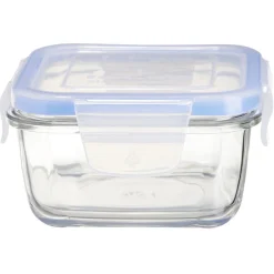 Boîte de conservation en verre hermétique L11,3xl11,3xH6 cm