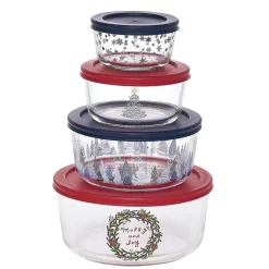 Boîte de conservation en verre x4