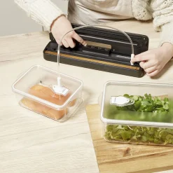 Boîte de conservation sous vide 1L - 18,5x16,5xH6,2cm