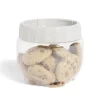 Boîte de conservation transparente avec couvercle à visser 550ml