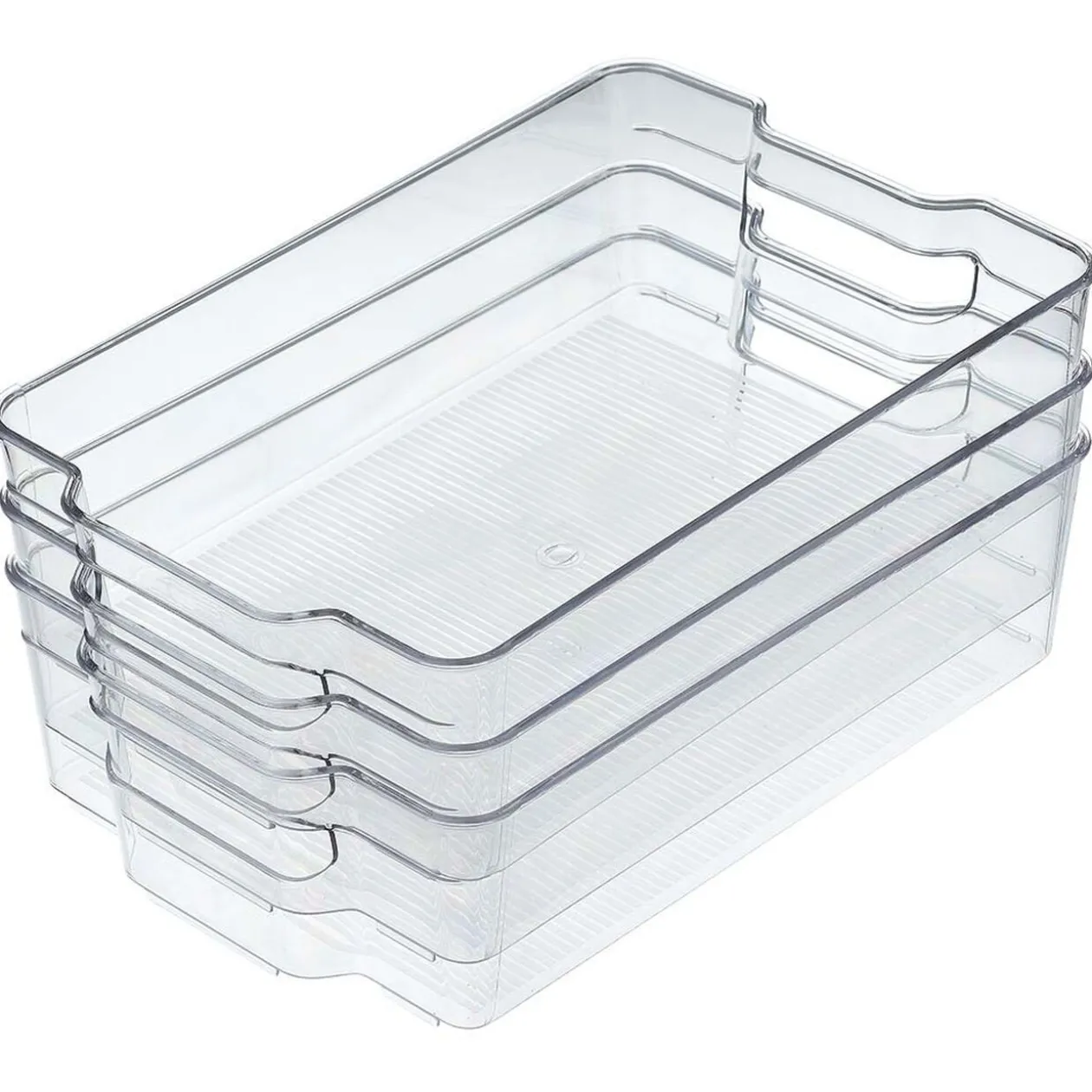 Boîte de rangement transparente pour réfrigérateur x3
