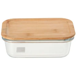 Boîte en verre et bambou 1 L