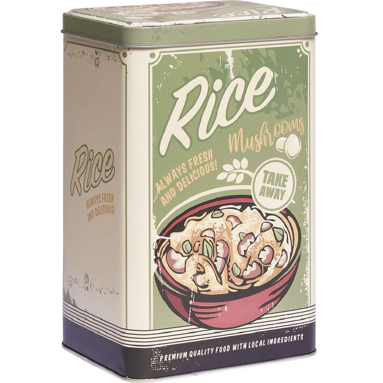 Boîte rectangulaire de conservation en métal