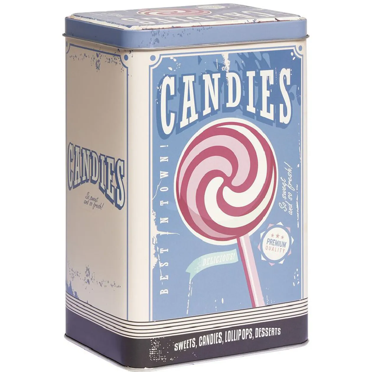 Boîte rectangulaire de conservation en métal