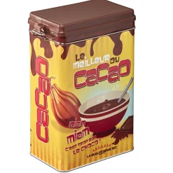 Boîte rectangulaire en métal le meilleur du cacao