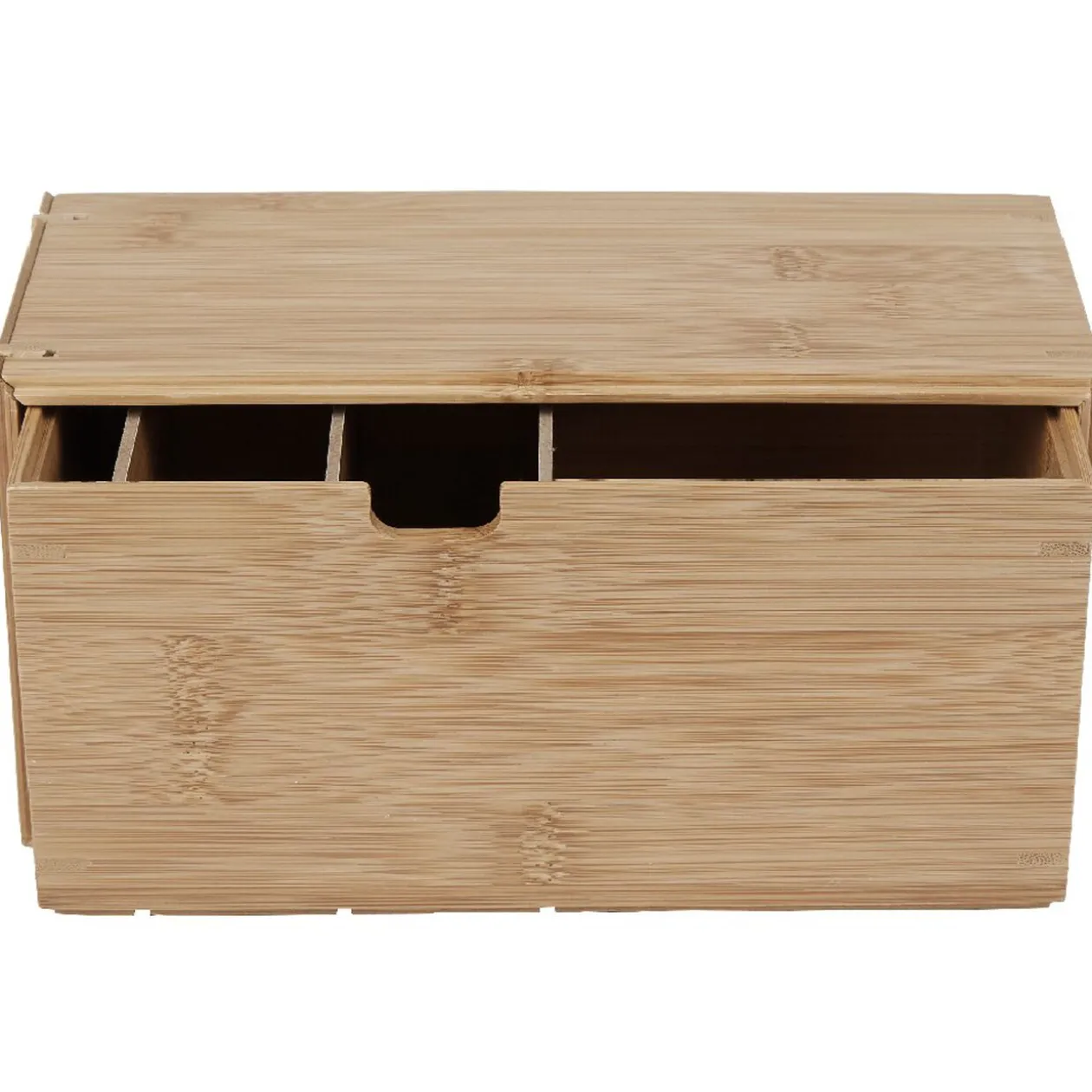Boîte tiroir à dosettes bambou naturel