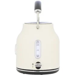 Bouilloire rétro indicateur température blanc crème 1,7 L
