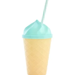 Bouteille en forme de glace bleue