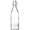 Bouteille en verre avec bouchon clip 1L