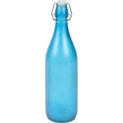 Bouteille en verre effet givré 1 L