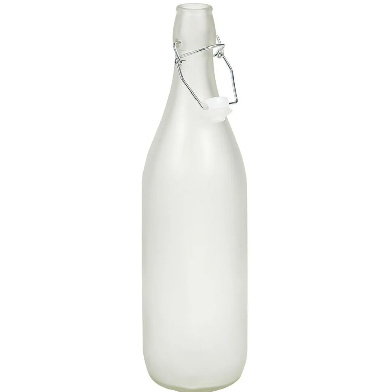 Bouteille en verre effet givré 1 L