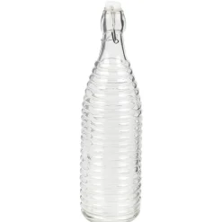 Bouteille en verre transparent 1 L