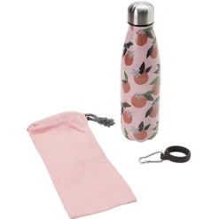 Bouteille isotherme inox avec housse et mousqueton 480 ml