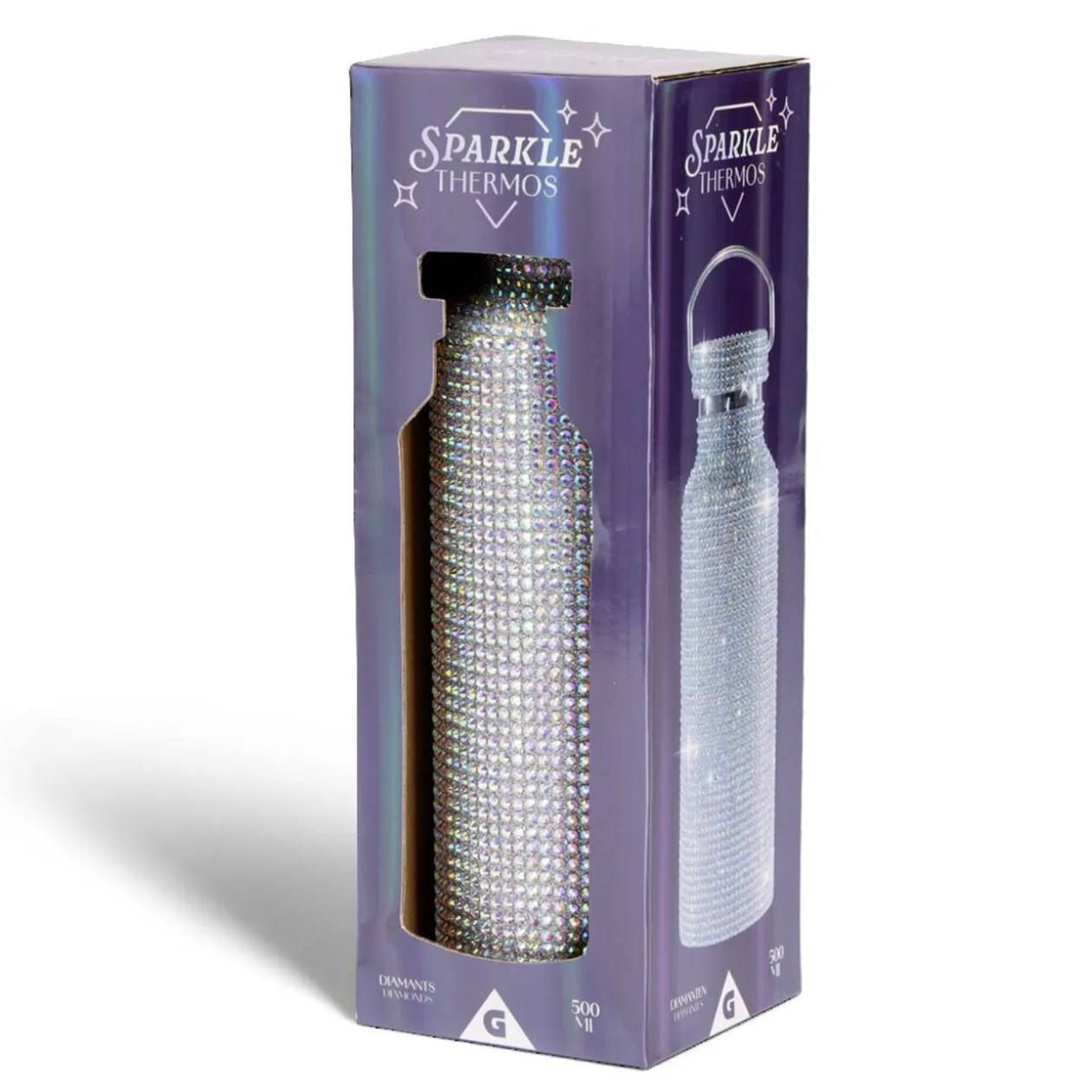 Bouteille isotherme strass inox 500ml