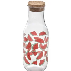 Bouteille plastique design fruits exotiques