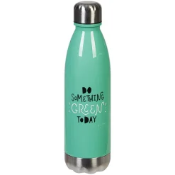 Bouteille plastique réutilisable avec inscription 5 modèles et coloris