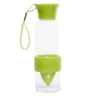 Bouteille presse agrume transparent vert 550 ml