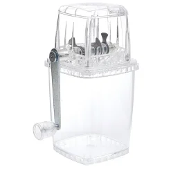 Broyeur à glaçon glace pilée acier inoxydable 15,5x11,5xH23,8cm