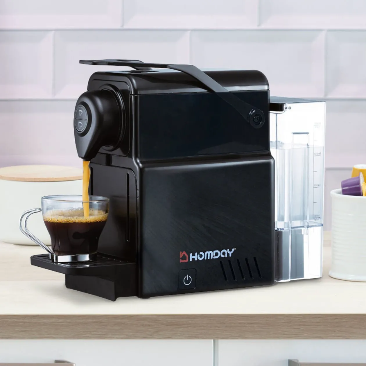 Cafetière expresso à capsules Homday noir