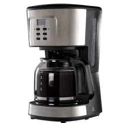 Cafetière programmable noire et grise 1,5 L