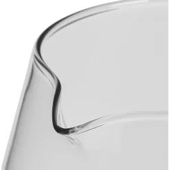 Carafe en verre transparent en forme de verre