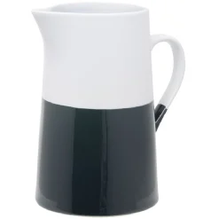 Carafe faïence blanc et gris Ø10,5xH19,5cm 1,2L
