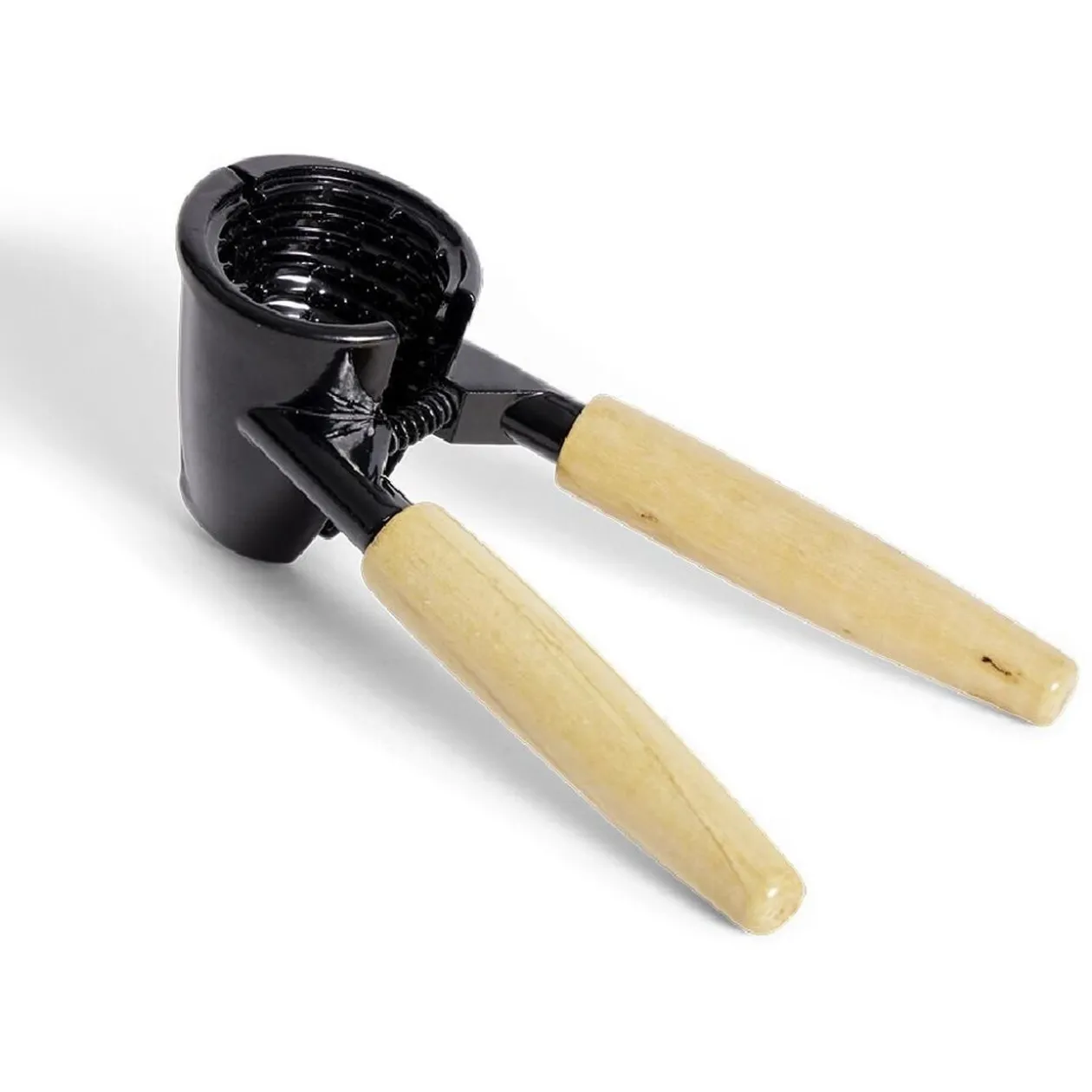 Casse-noix et décapsuleur 2-en-1 en aluminium avec manche en bois