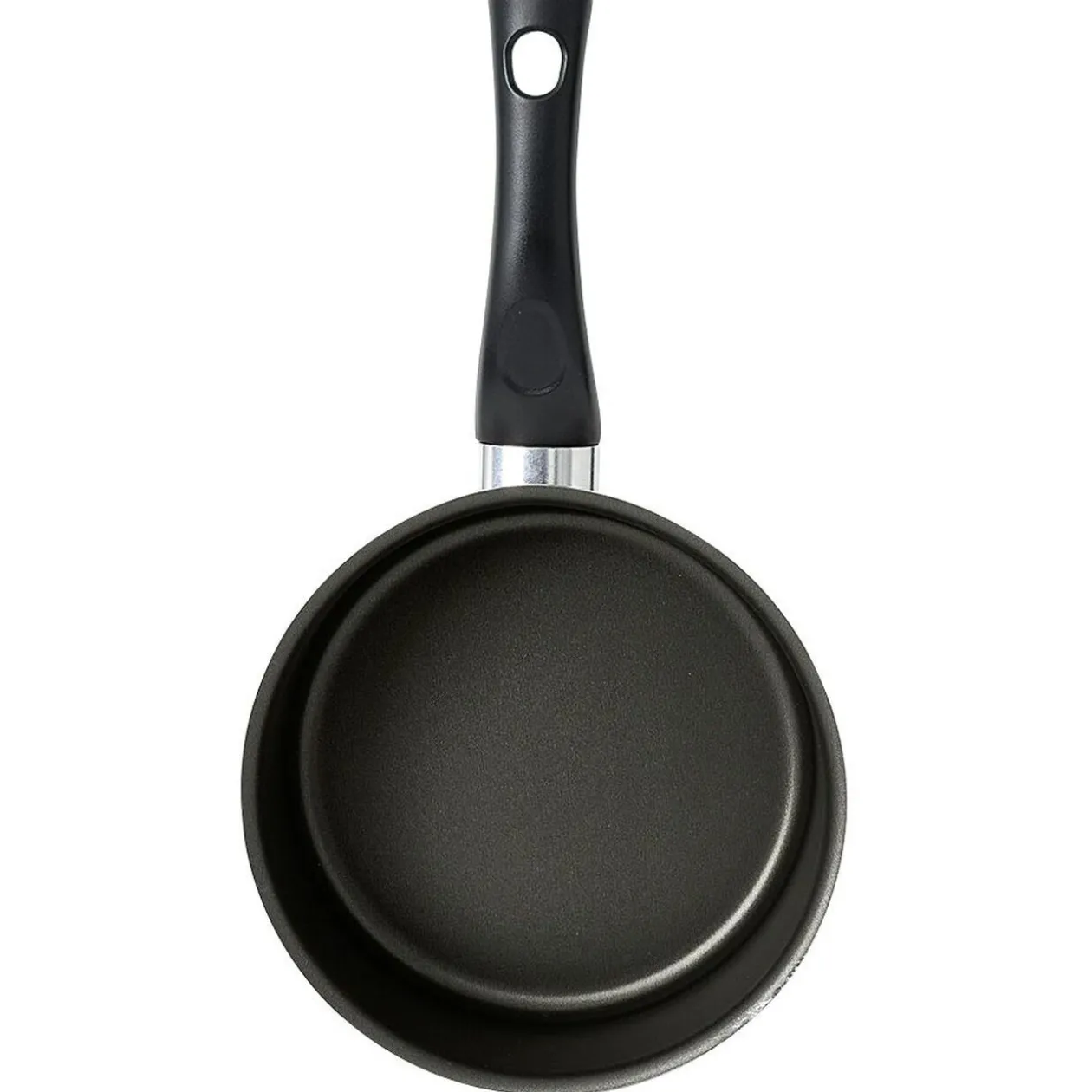 Casserole aluminium antiadhésive noir et rouge Ø 18 cm