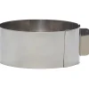 Cercle à pâtisserie extensible inox
