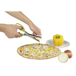 Ciseaux à herbes fraîches 5 lames tranchantes et peigne de nettoyage