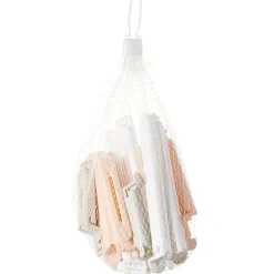 Clips pince sachet 3 formats rose gris blanc x20