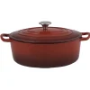 Cocotte en fonte rouge ø 28 cm