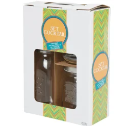 Coffret à cocktail avec shaker inox