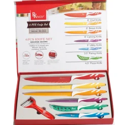 Coffret 6 couteaux et éplucheur