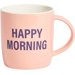 Coffret bol et mug en porcelaine Happy/Bad Morning - 2 modèles
