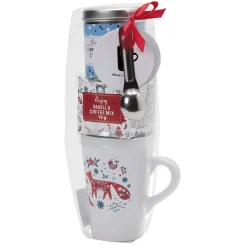 Coffret mug 400 ml avec boisson et biscuits Noël scandinave