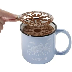 Coffret mug Barista + 2 pochoirs et shaker à chocolat