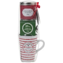 Coffret mug XXL avec boisson et biscuits Noël Traditionnel